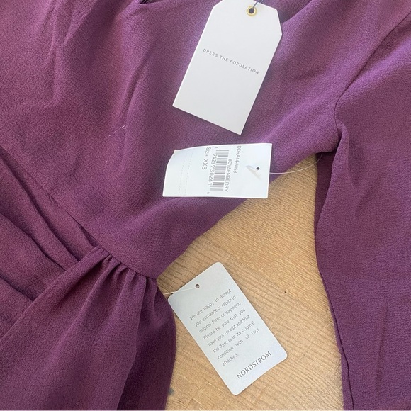 dress the population aila wrap new nwt mini dress - Picture 4 of 7